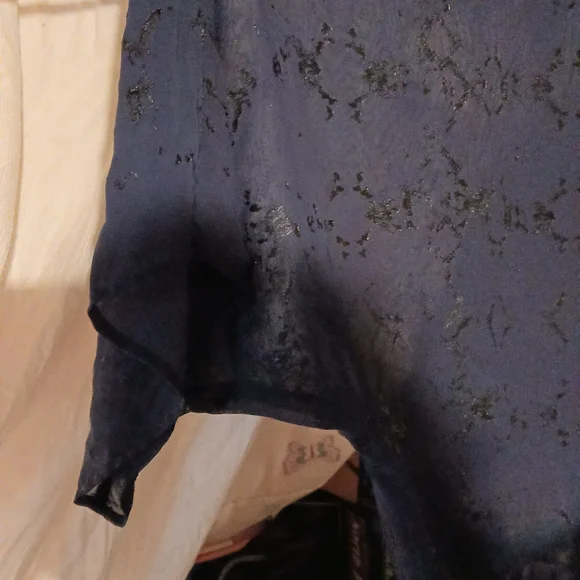 Jennifer Lopez Blue Sheer Crop Cape - Picture 4 of 5